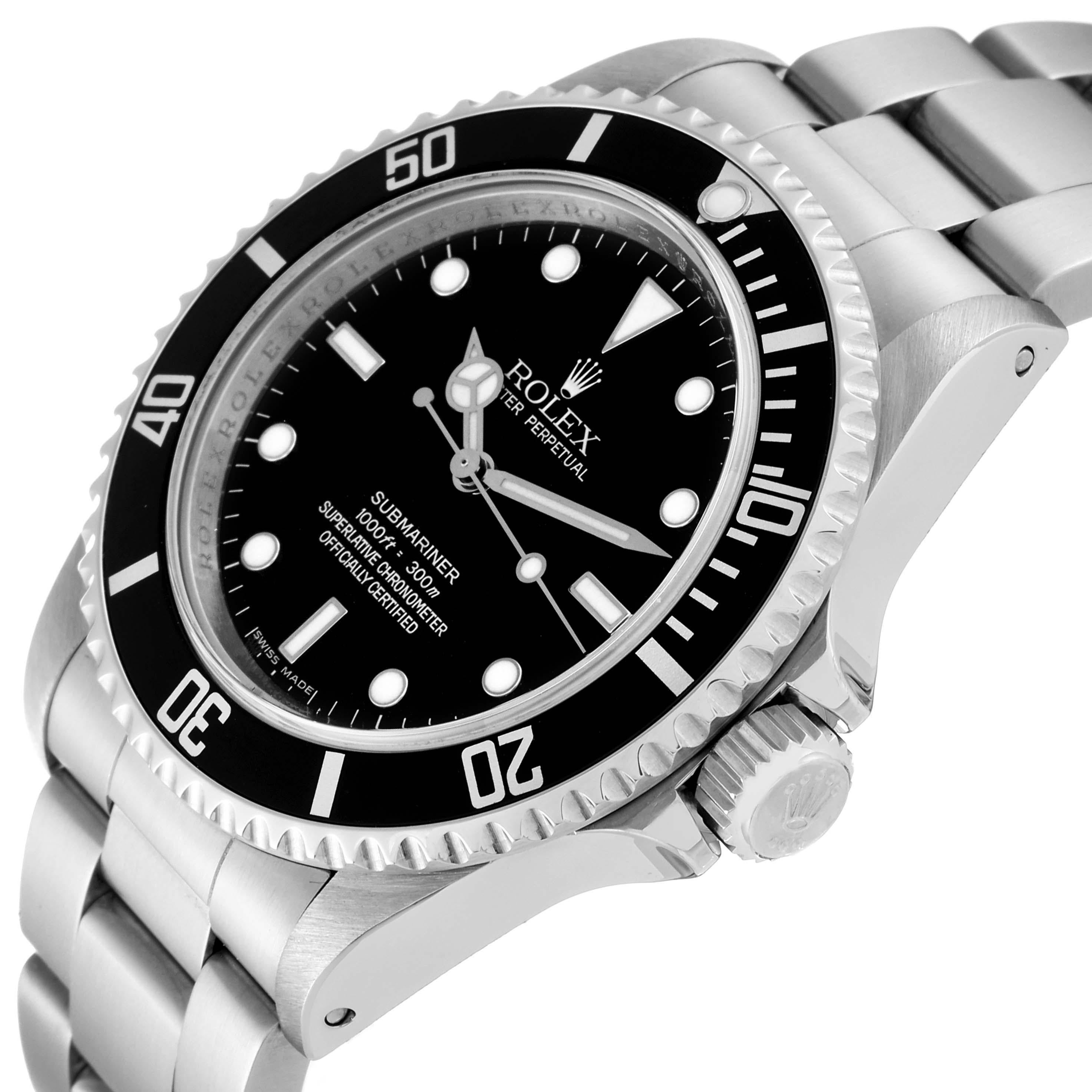 Rolex Submariner No Date 40mm 2 Liner Steel Mens Watch 14060 en vente 1