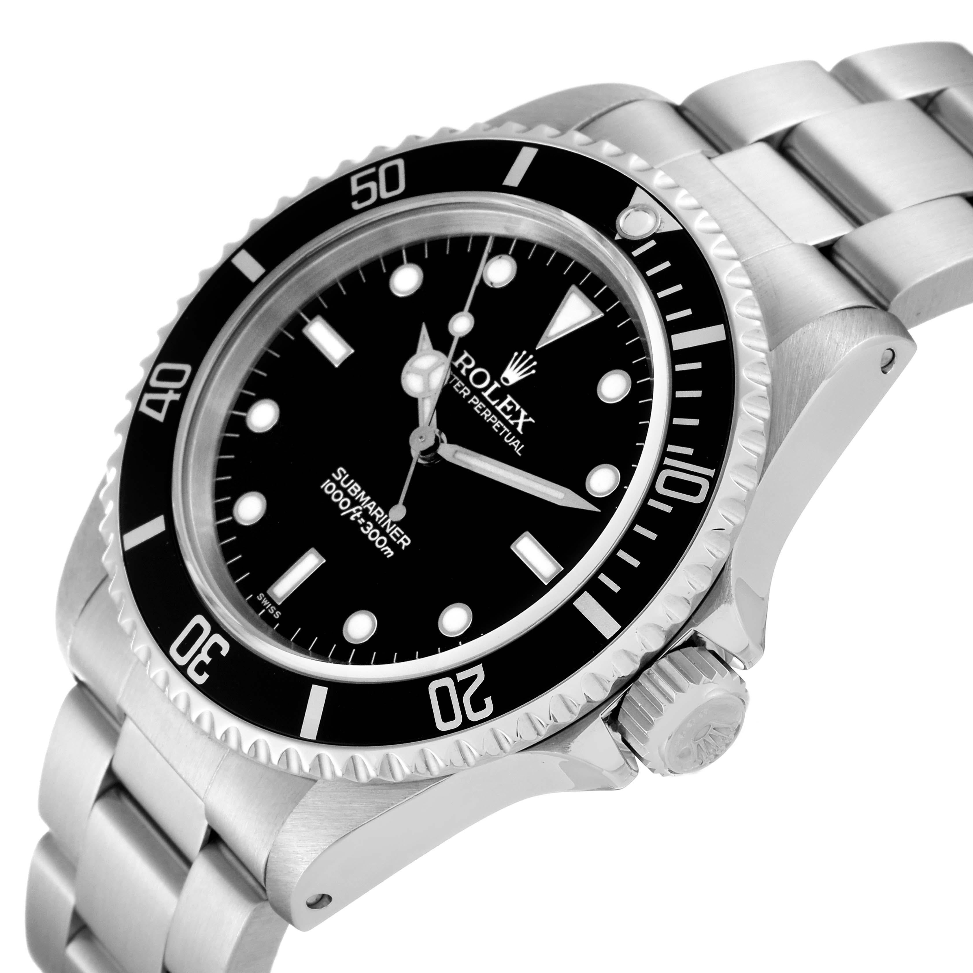 Rolex Submariner No Date 40mm 2 Liner Steel Mens Watch 14060 4