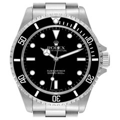 Vintage Rolex Submariner No Date 40mm 2 Liner Steel Mens Watch 14060