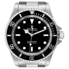 Vintage Rolex Submariner No Date 40mm 2 Liner Steel Mens Watch 14060