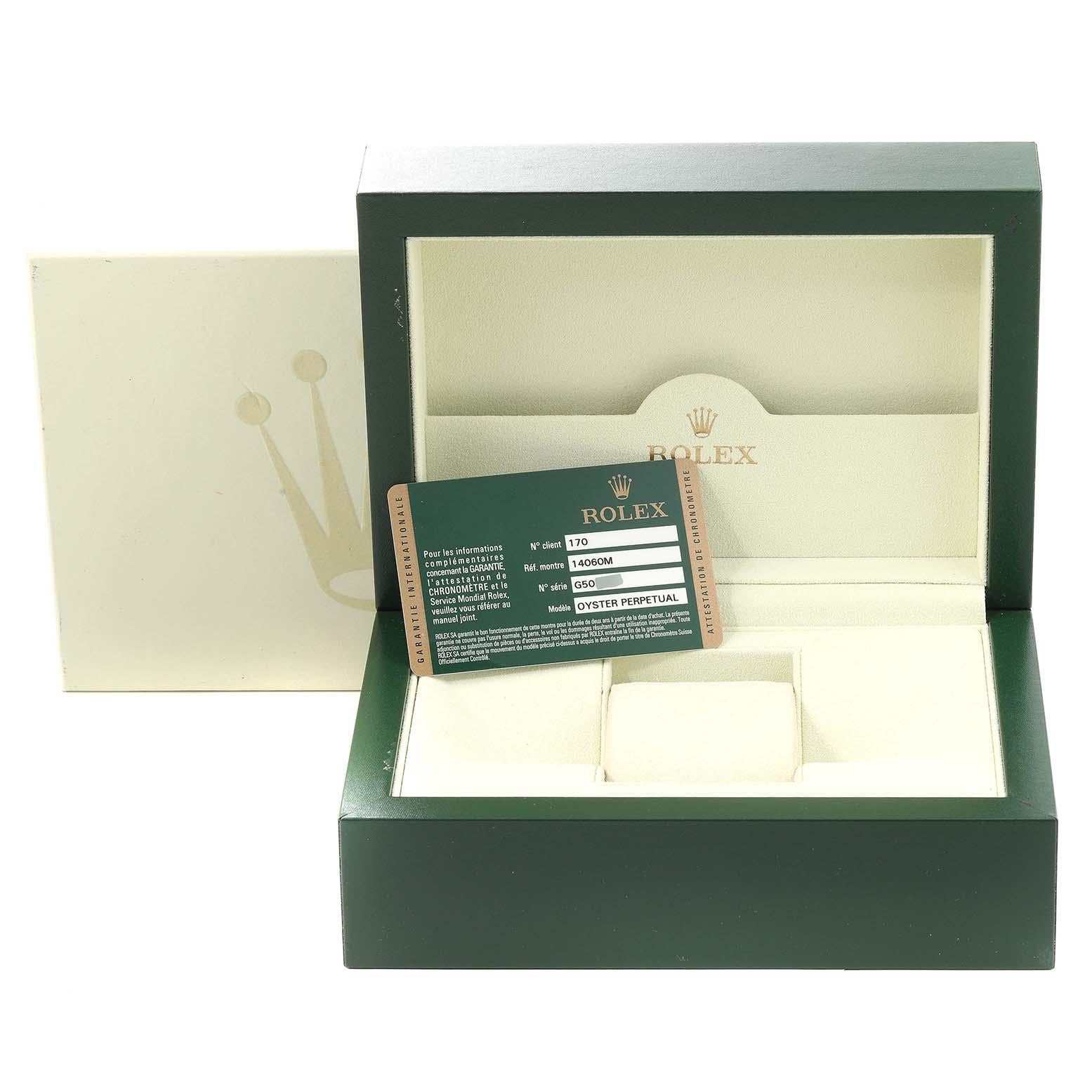 Rolex Submariner No Date 40mm 4 Liner Steel Mens Watch 14060 Box Card For Sale 8
