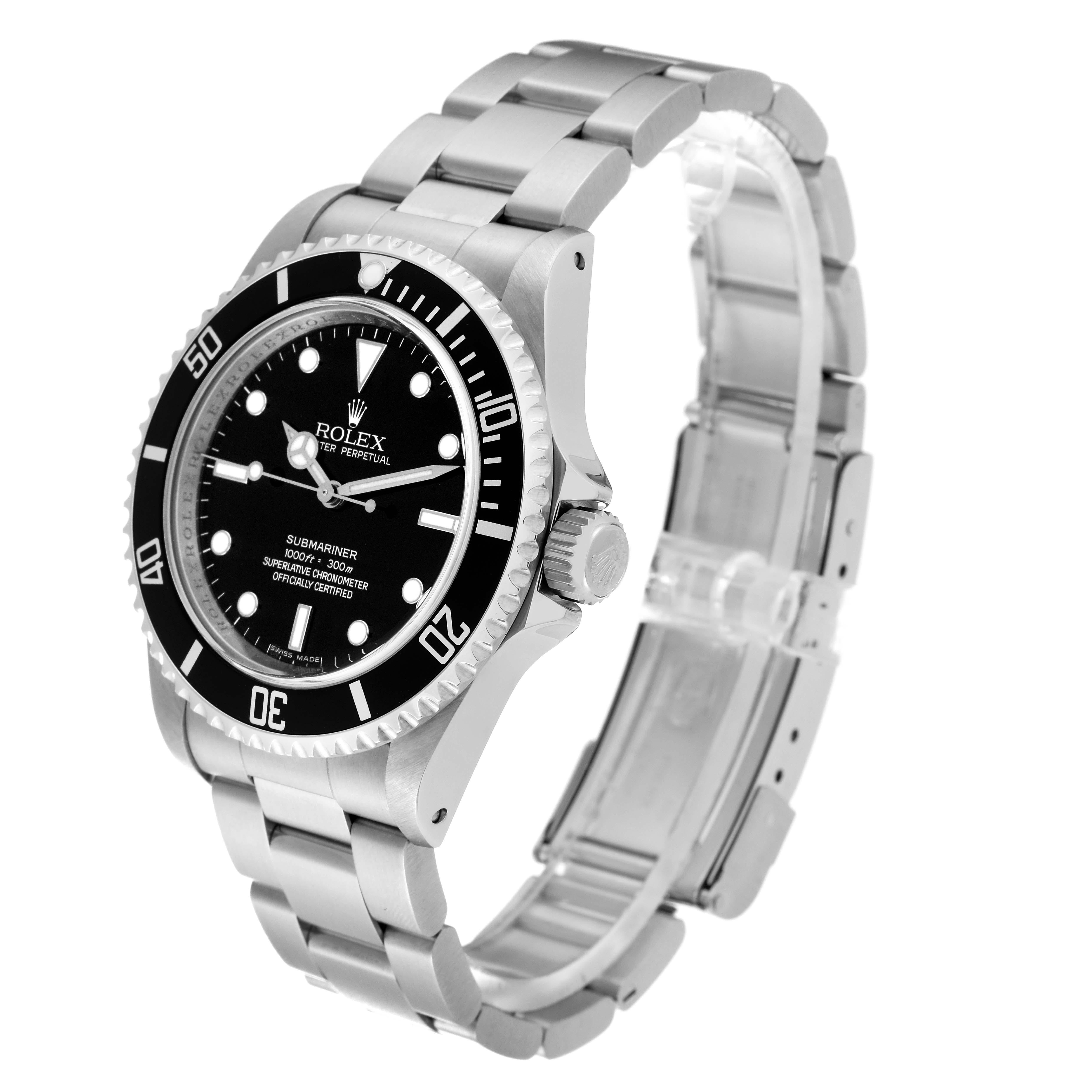 Rolex Submariner No Date 40mm 4 Liner Steel Mens Watch 14060 For Sale 6