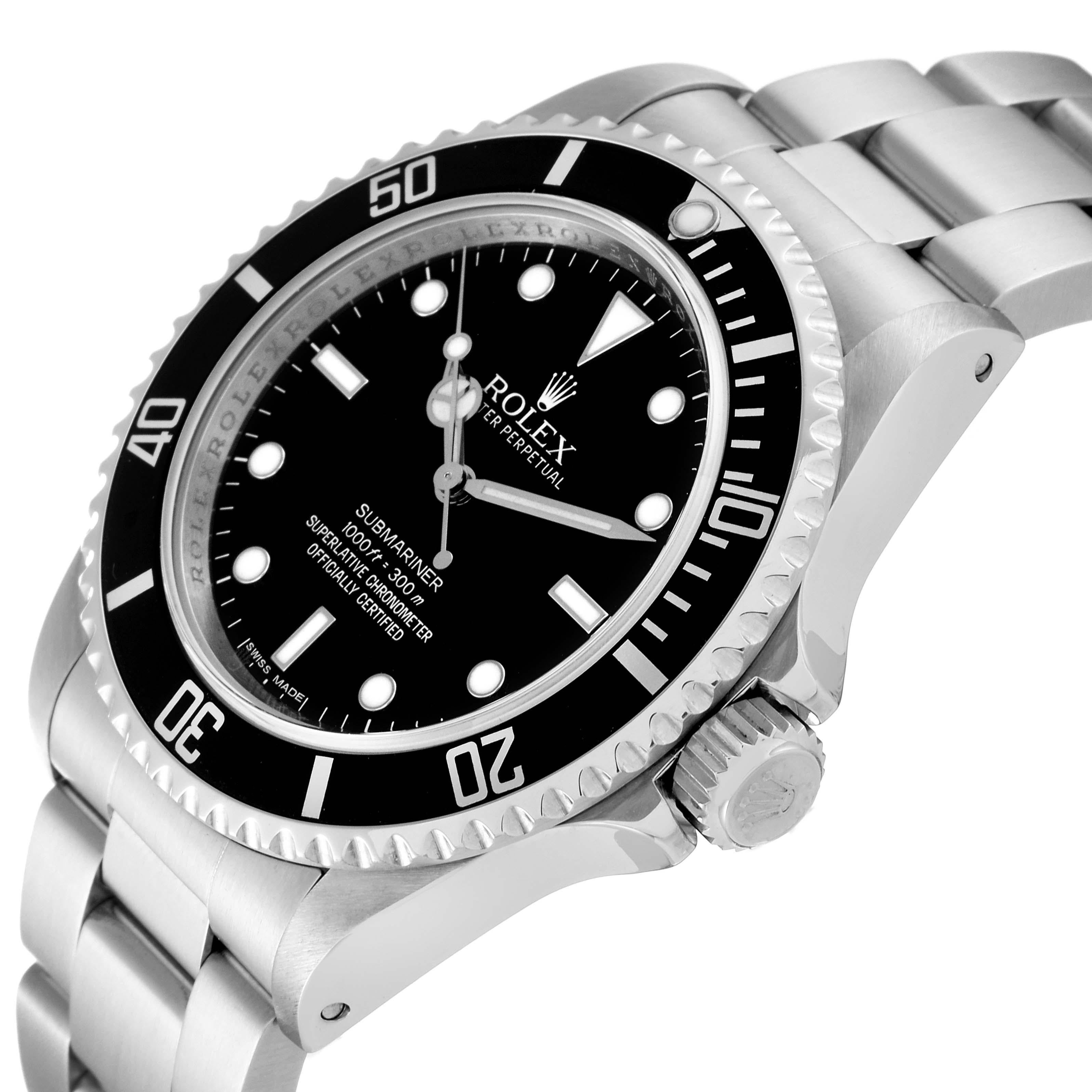 Rolex Submariner No Date 40mm 4 Liner Steel Mens Watch 14060 en vente 1