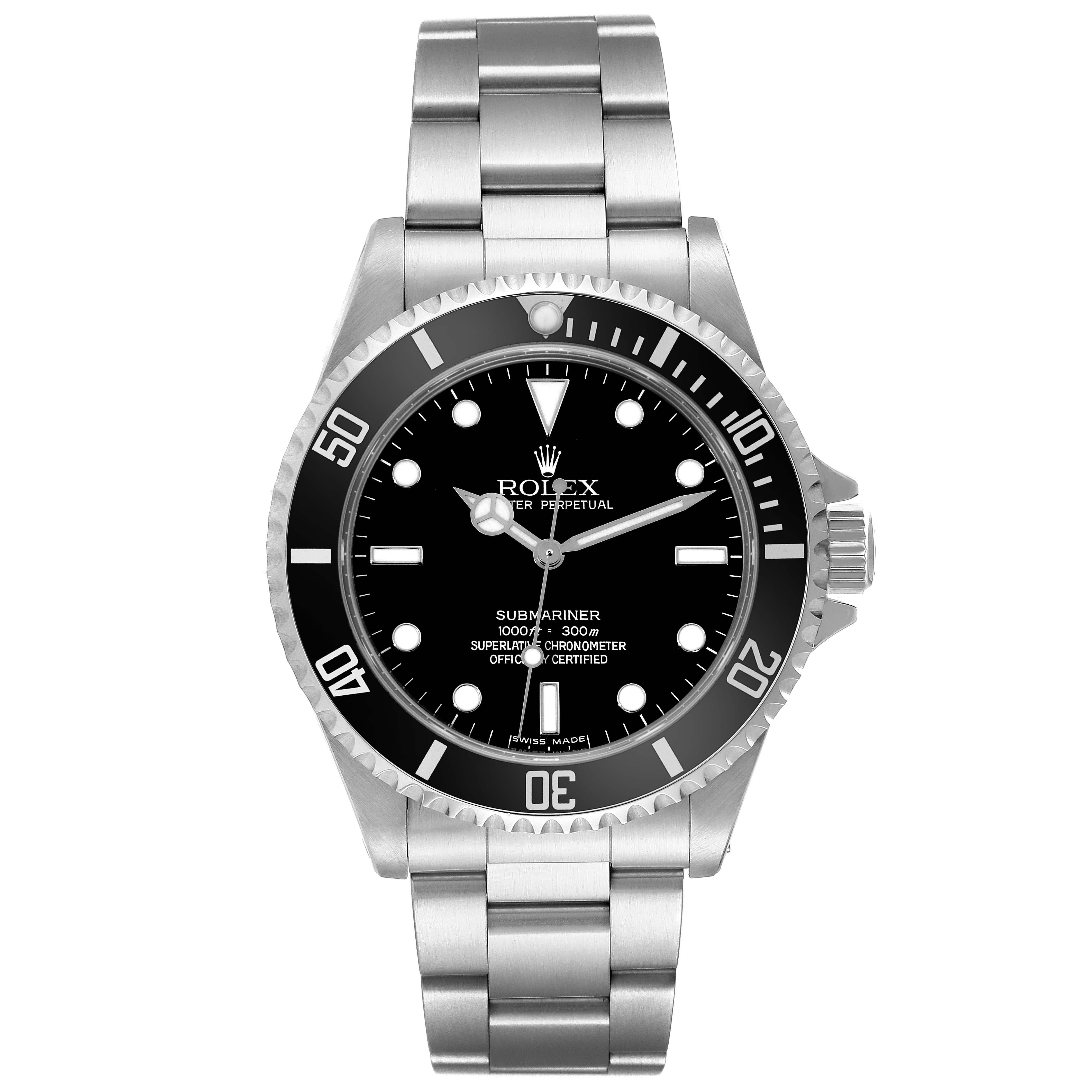 Rolex Submariner No Date 40mm 4 Liner Steel Mens Watch 14060 2