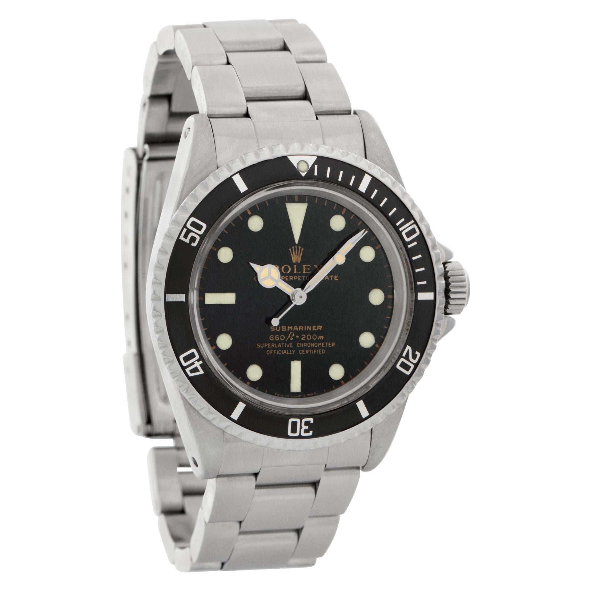 Rolex Submariner No Date 40mm 5513 In Excellent Condition For Sale In Surfside, FL