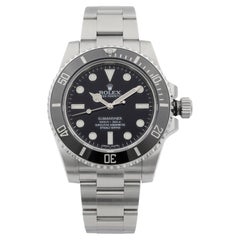 Rolex Submariner No Date Steel Ceramic Bezel Black Dial Mens Watch 114060