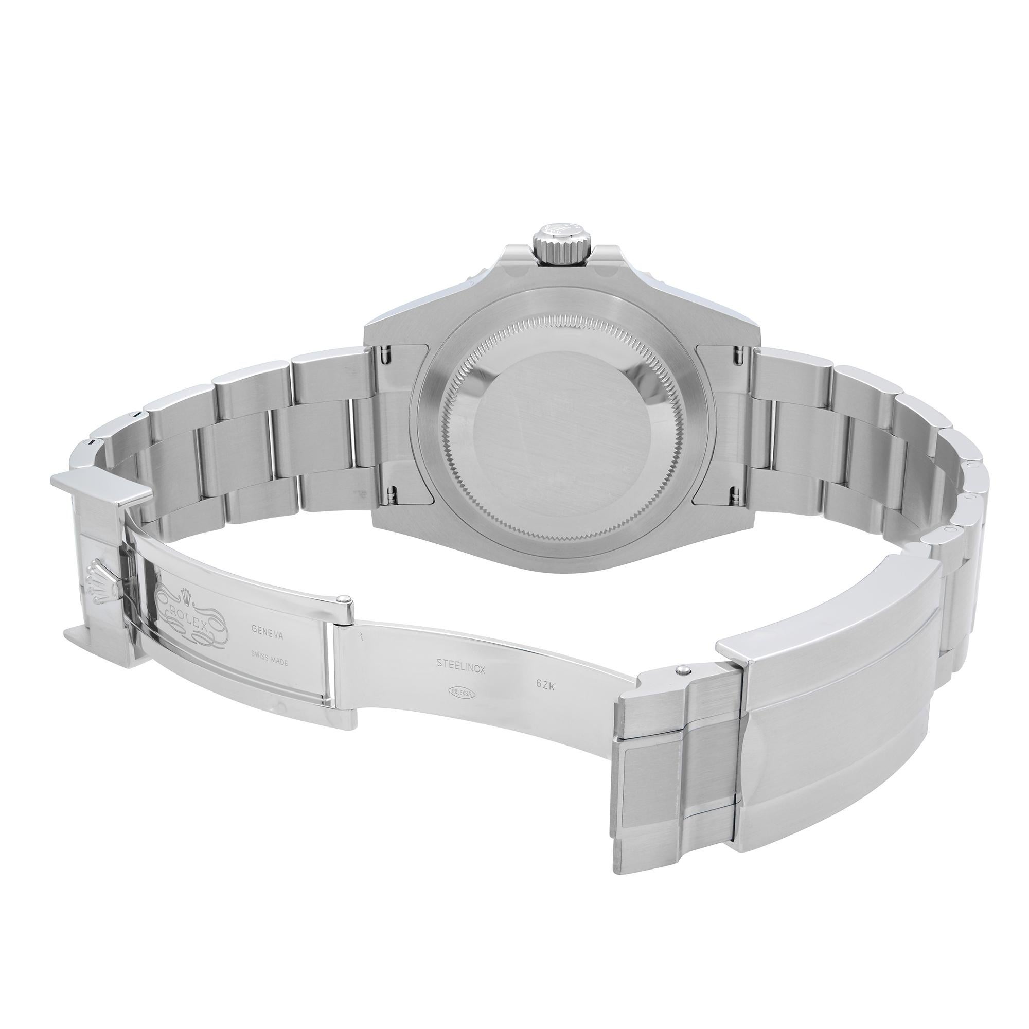 Men's Rolex Submariner No Date Steel Ceramic Black Dial Automatic Watch 124060