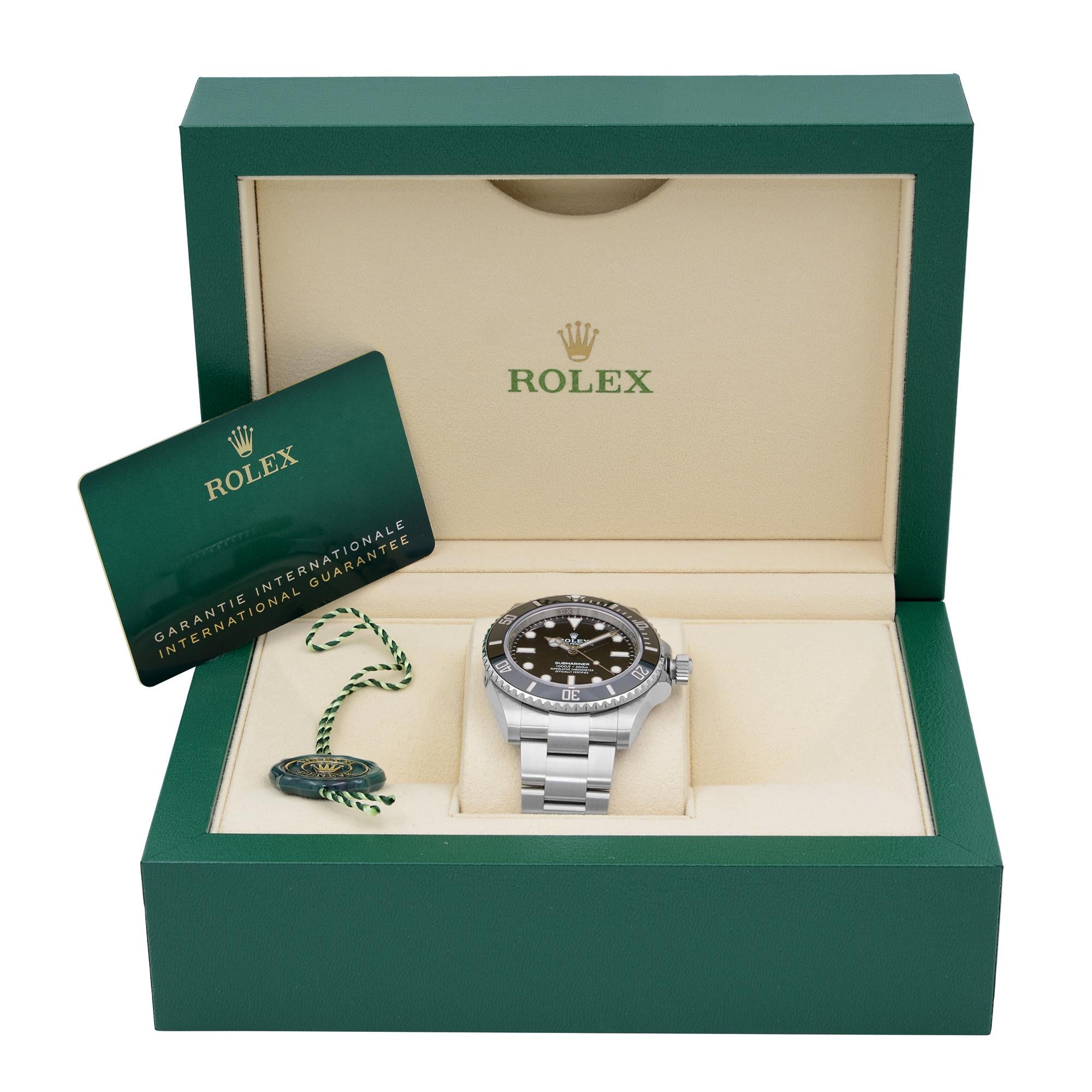 Rolex Submariner No Date Steel Ceramic Black Dial Automatic Watch 124060 1