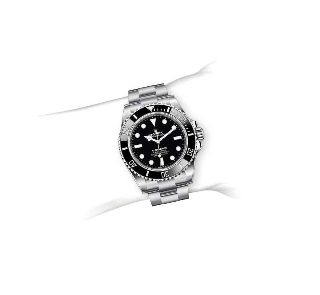 Rolex Submariner No Date Stahl Neu 2020 124060 im Zustand „Neu“ im Angebot in Wilmington, DE
