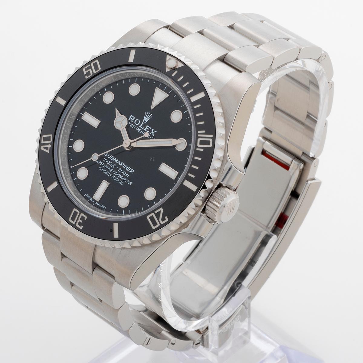 Women's or Men's Rolex Submariner 'No Date' Ref 114060, Unworn, Box and Papers
