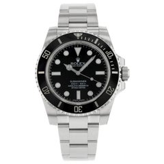 Rolex Submariner No Date Edelstahl Schwarzes Zifferblatt Automatik-Herrenuhr 114060