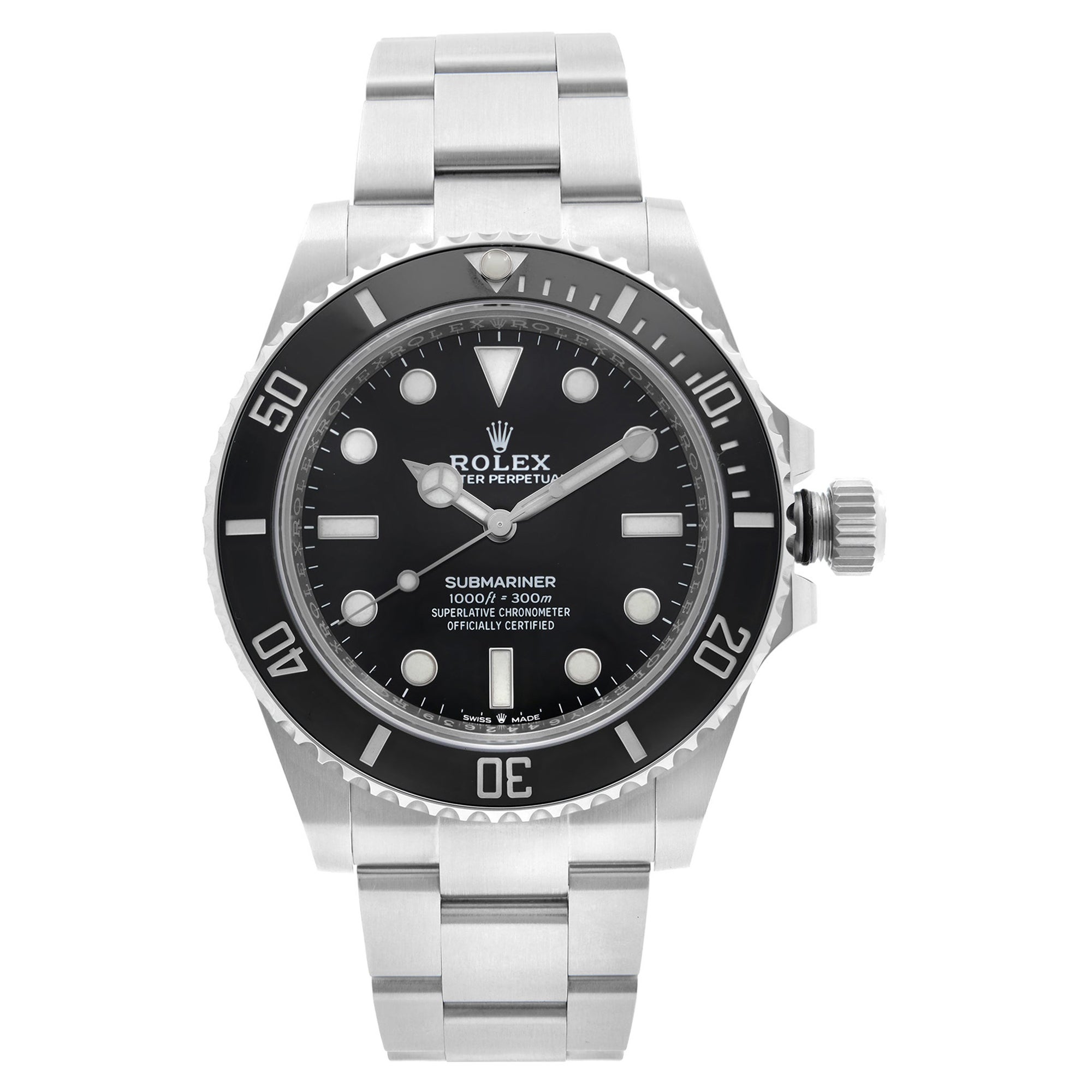 Rolex Submariner No Date Steel Black Dial Automatic Mens Watch 124060BKSO