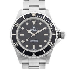 Rolex Submariner No Date Steel Black Dial Automatic Men’s Watch 14060