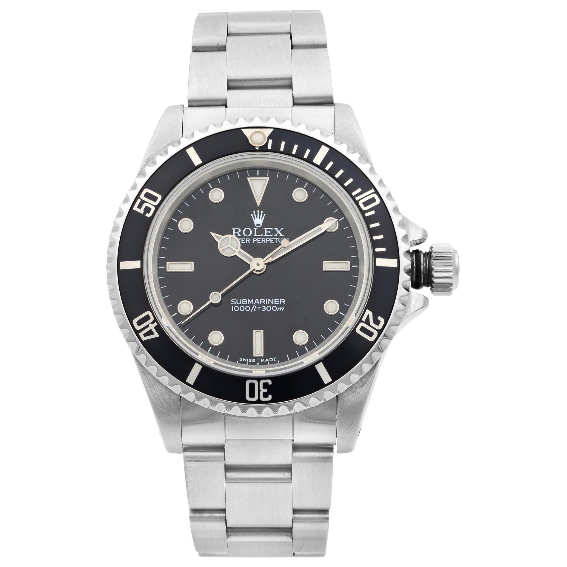 Rolex Submariner No Date Steel Black Dial Automatic Men��’s Watch 14060