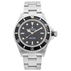 Vintage Rolex Submariner No Date Steel Black Dial Automatic Men’s Watch 14060