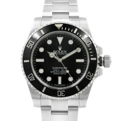 Rolex Submariner No Date Stahl Keramik Schwarzes Zifferblatt Automatik-Herrenuhr 114060
