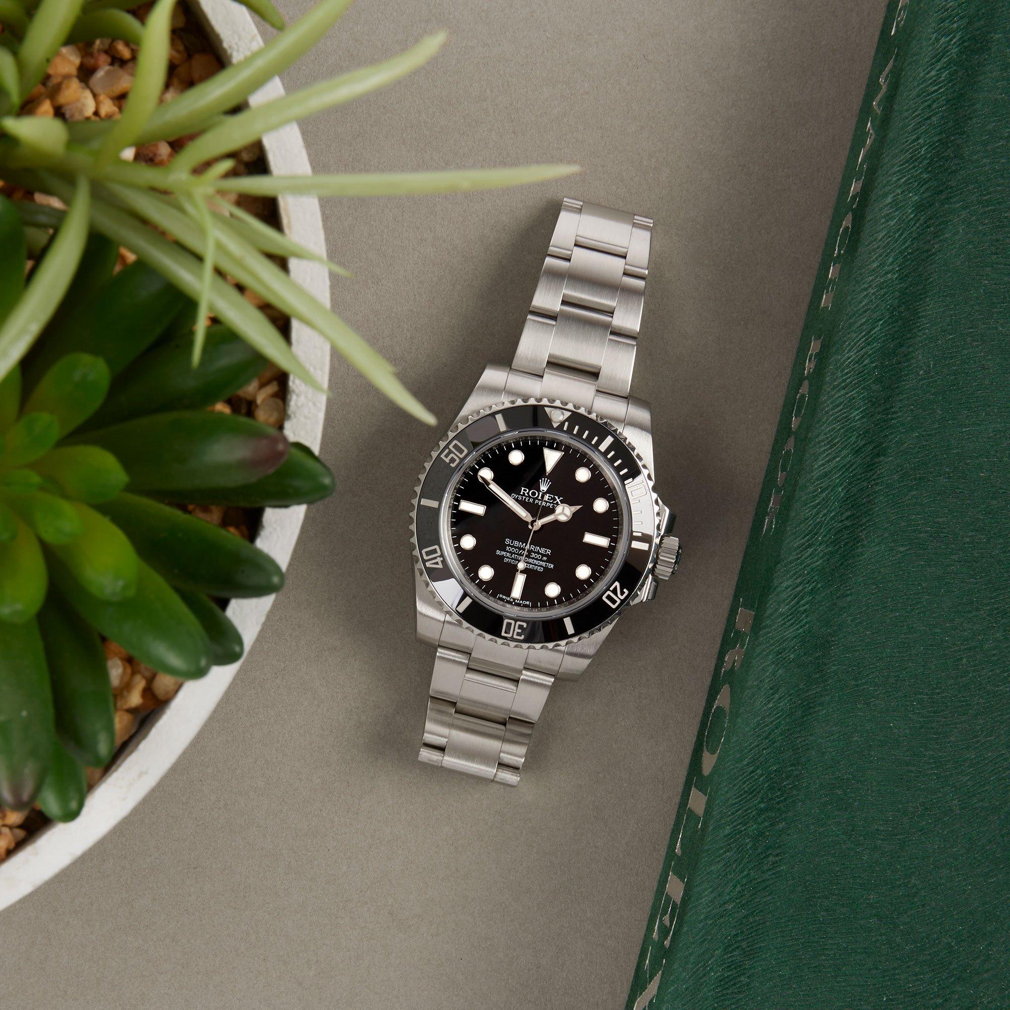 Rolex Submariner Non-Date 114060 Men's Stainless Steel Watch 5