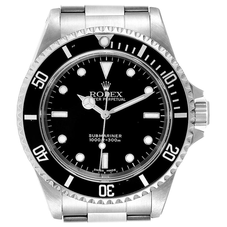 Rolex Submariner Non-Date 2 Liner Steel Steel Men's Watch 14060 For Sale
