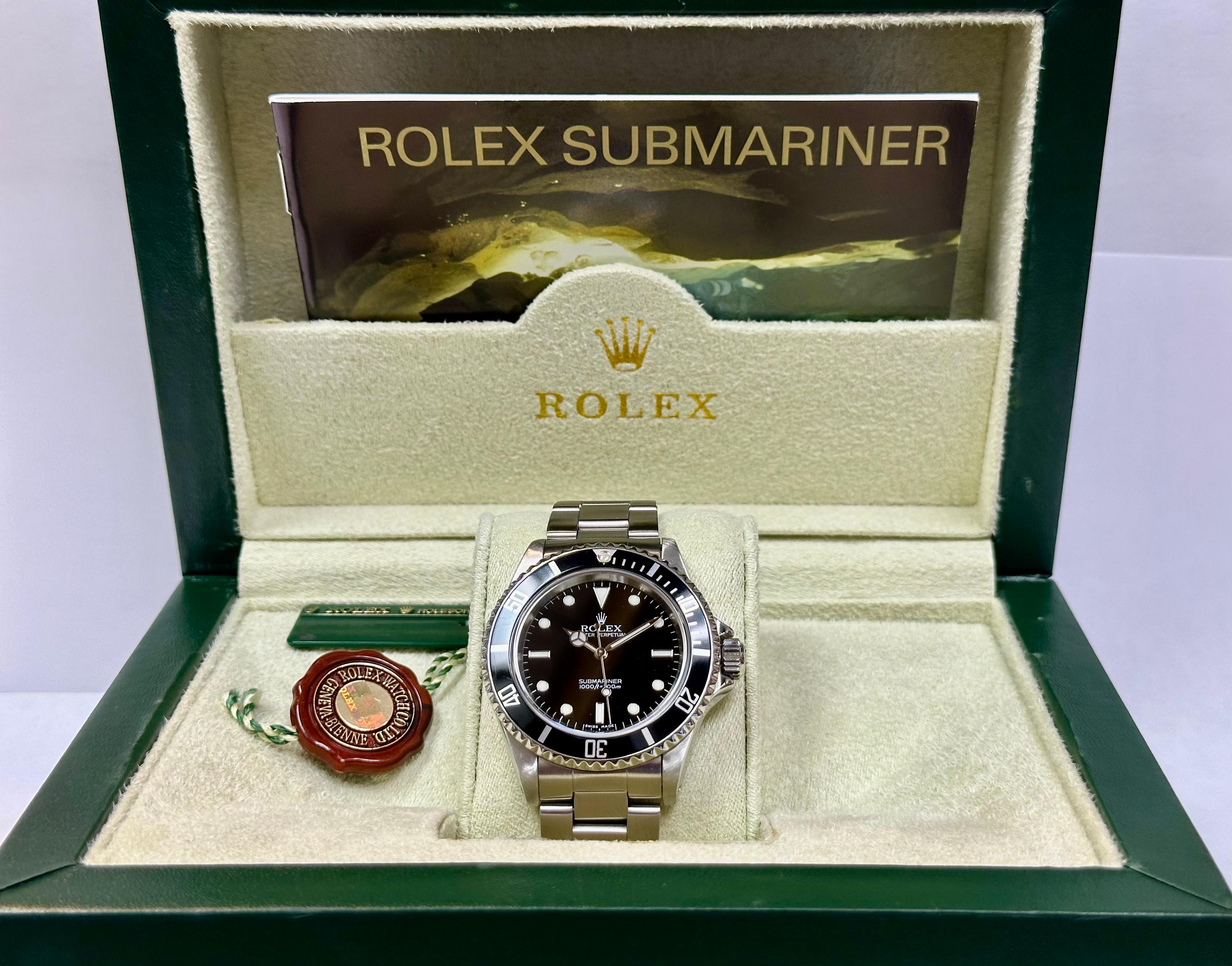 Rolex Submariner Non-Date 4 Liner 14060M Circa 2006 with Rolex Box and Booklets 2