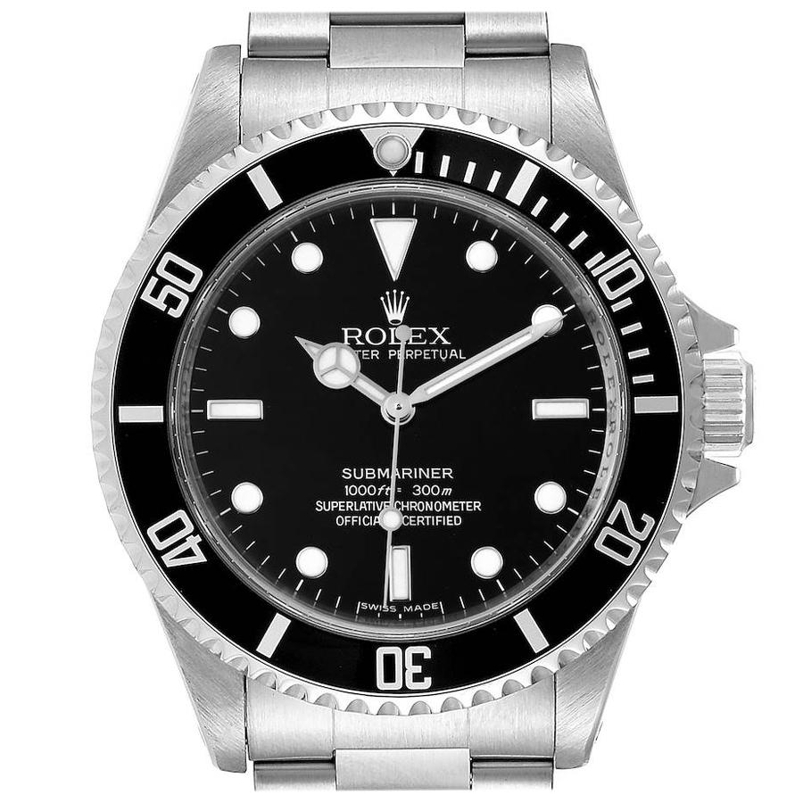 Rolex Submariner Non-Date 4 Liner Steel Mens Watch 14060 For Sale