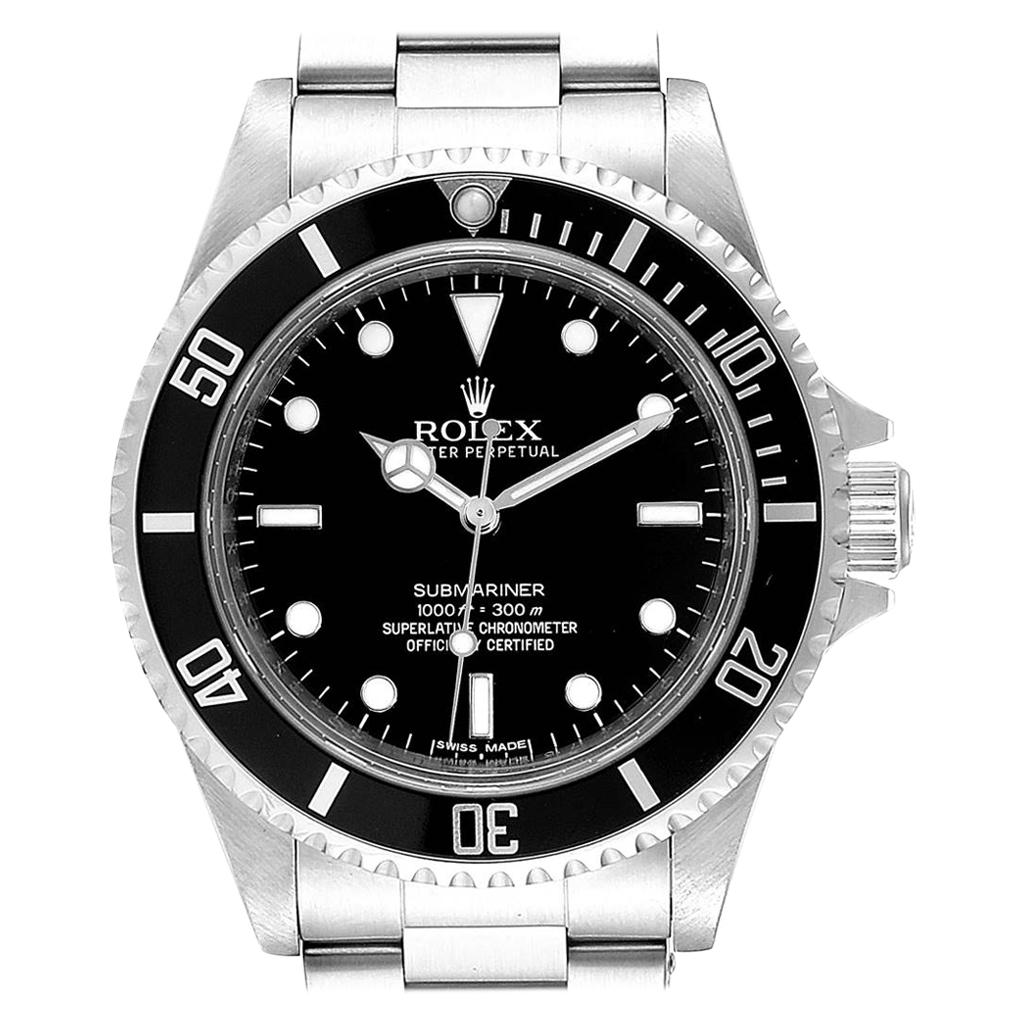 Rolex Submariner Non-Date 4 Liner Steel Steel Men's Watch 14060