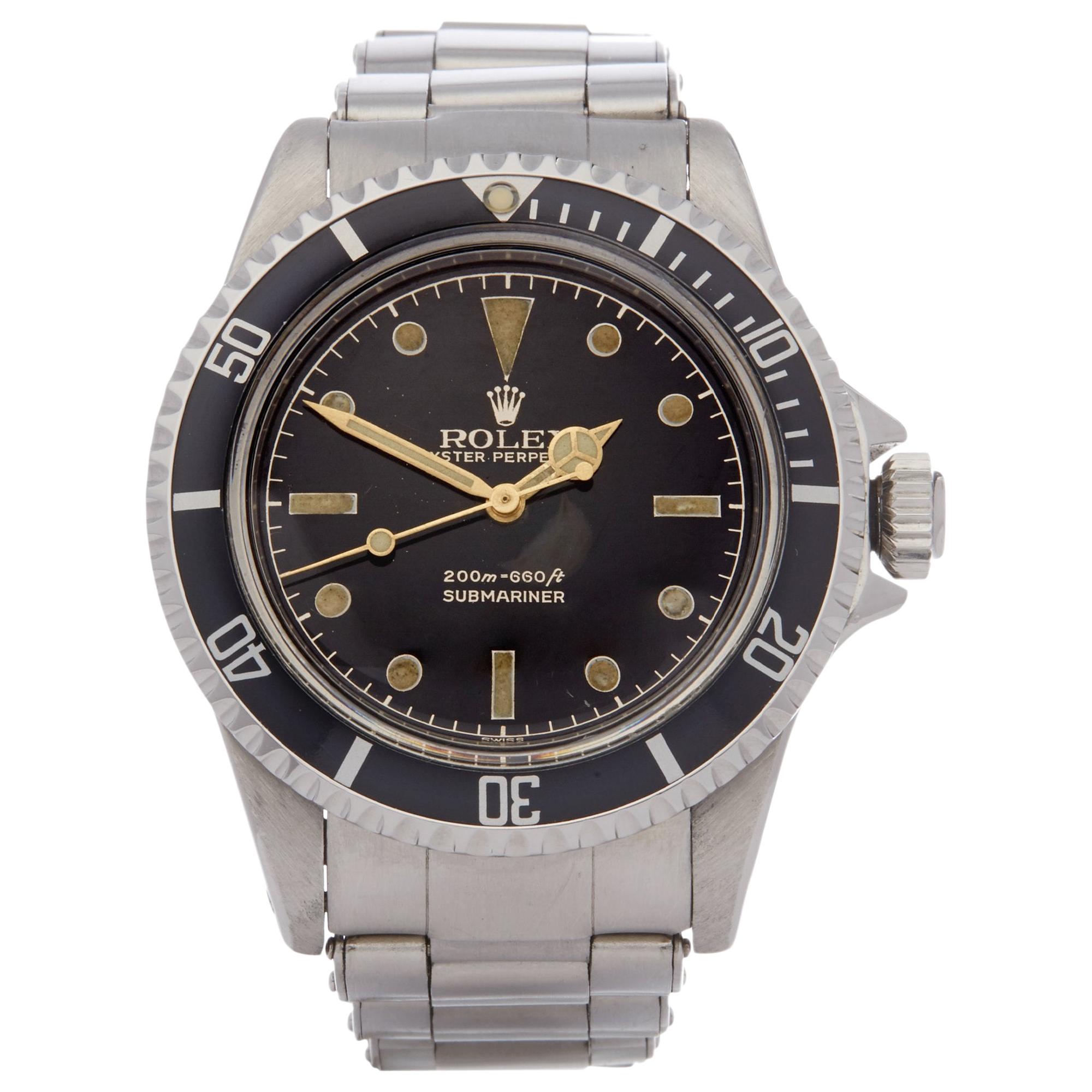 Rolex Submariner Non Date 5512 Men's Stainless Steel PCG Gilt Gloss Meters First