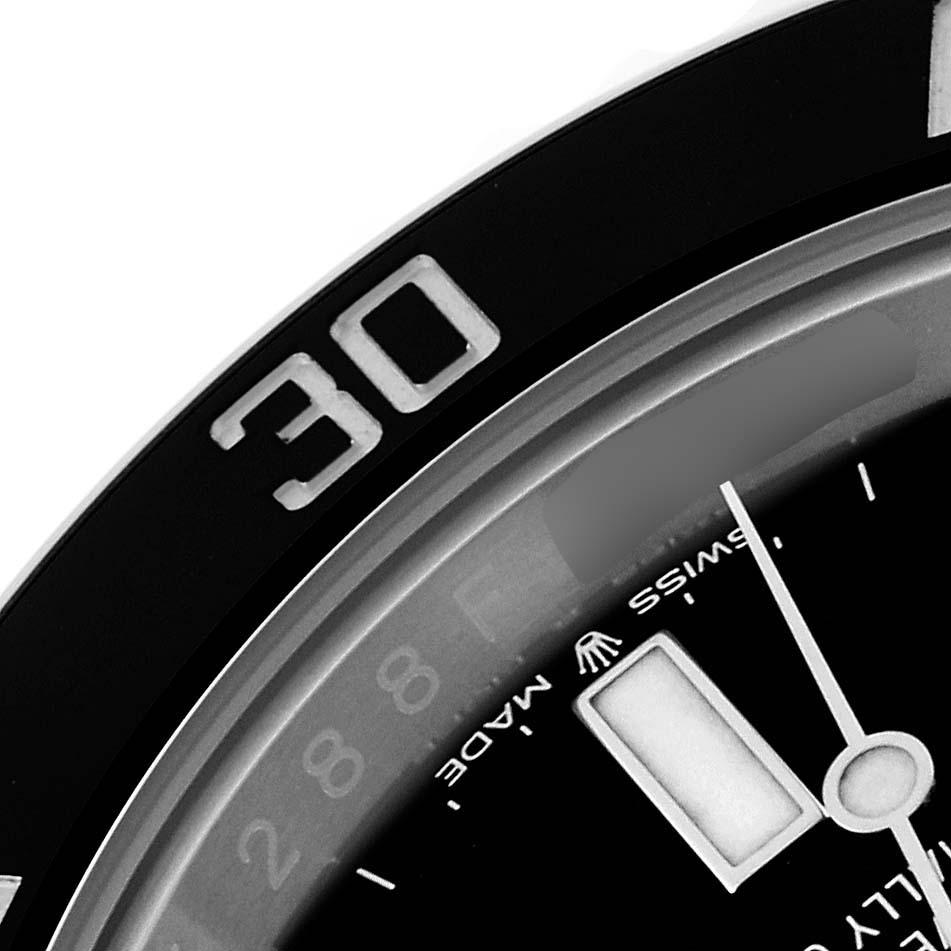 Rolex Montre Submariner non-Date en acier avec lunette en céramique pour hommes 124060 Boîte Card Bon état à Atlanta, GA