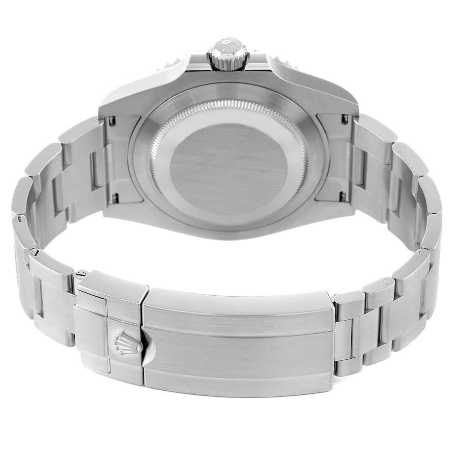 Rolex Montre Submariner non-Date en acier avec lunette en céramique pour hommes 124060 Boîte Card en vente 5