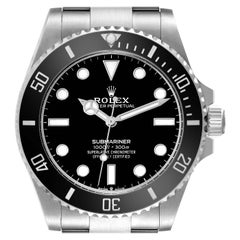 Rolex Submariner Non-Date Ceramic Bezel Steel Mens Watch 124060 Box Card
