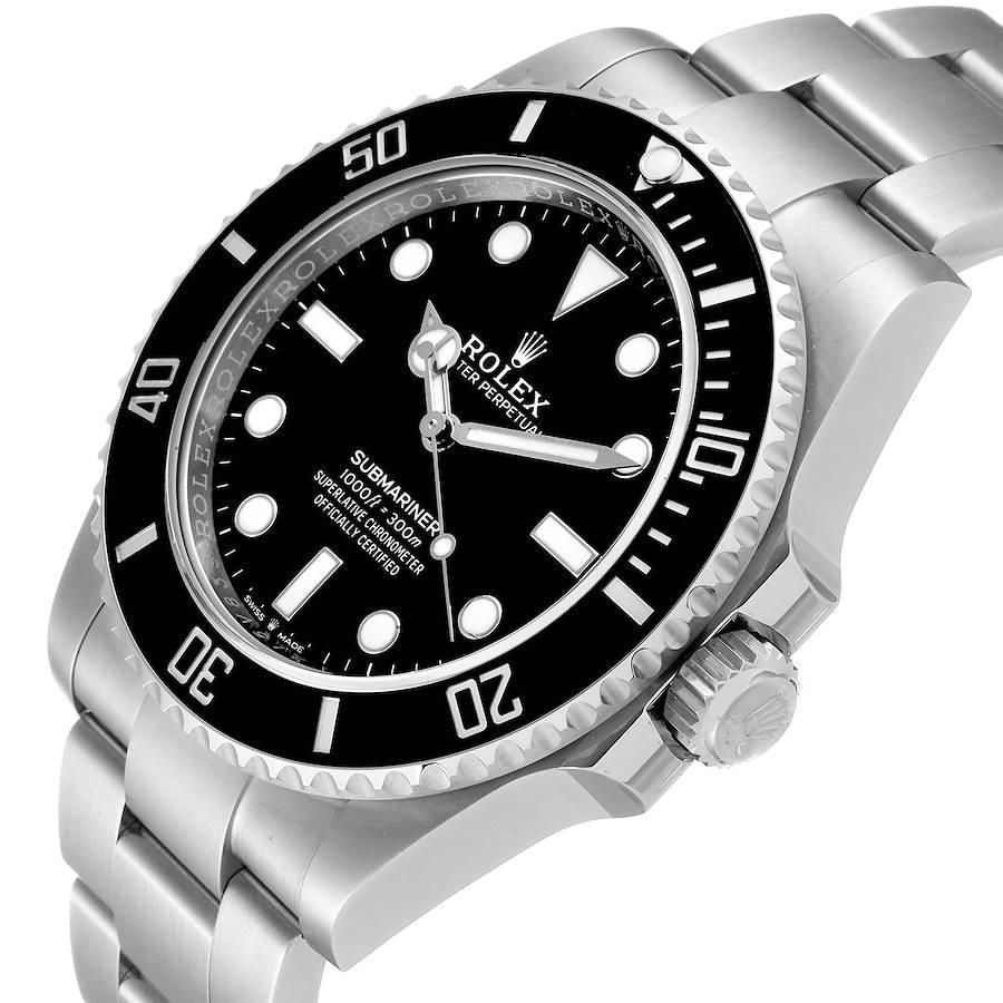 Rolex Submariner Non-Date Ceramic Bezel Steel Mens Watch 124060 Unworn 1