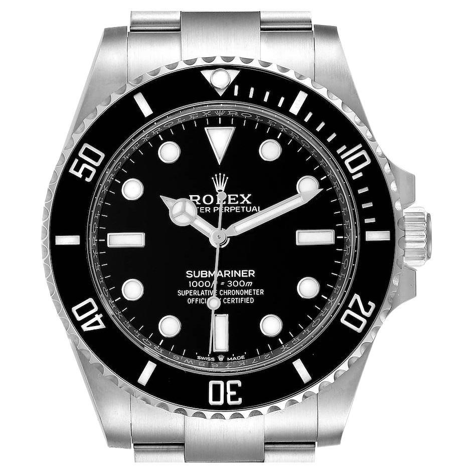 Rolex Submariner Non-Date Ceramic Bezel Steel Mens Watch 124060 Unworn For Sale