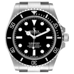 Rolex Montre Submariner en acier avec lunette en céramique non-date pour hommes 124060, non portée