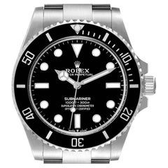 Rolex Submariner Non-Date Ceramic Bezel Steel Mens Watch 124060 Unworn