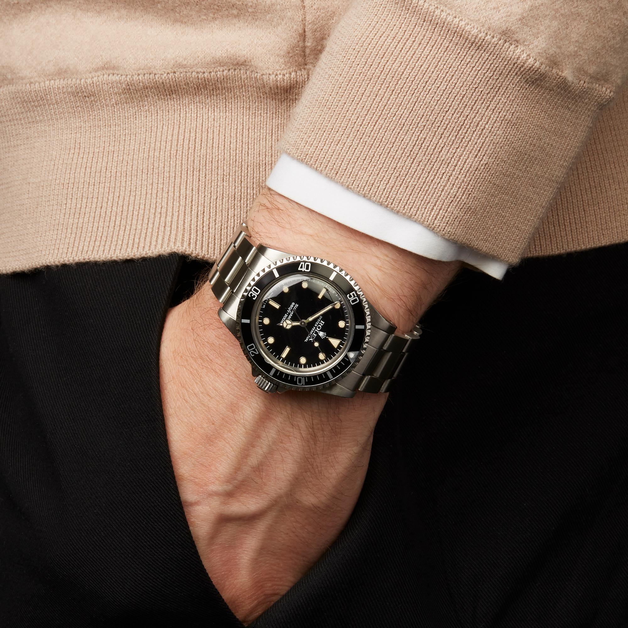 Rolex Submariner Non Date Stainless Steel 5513 Wristwatch 3