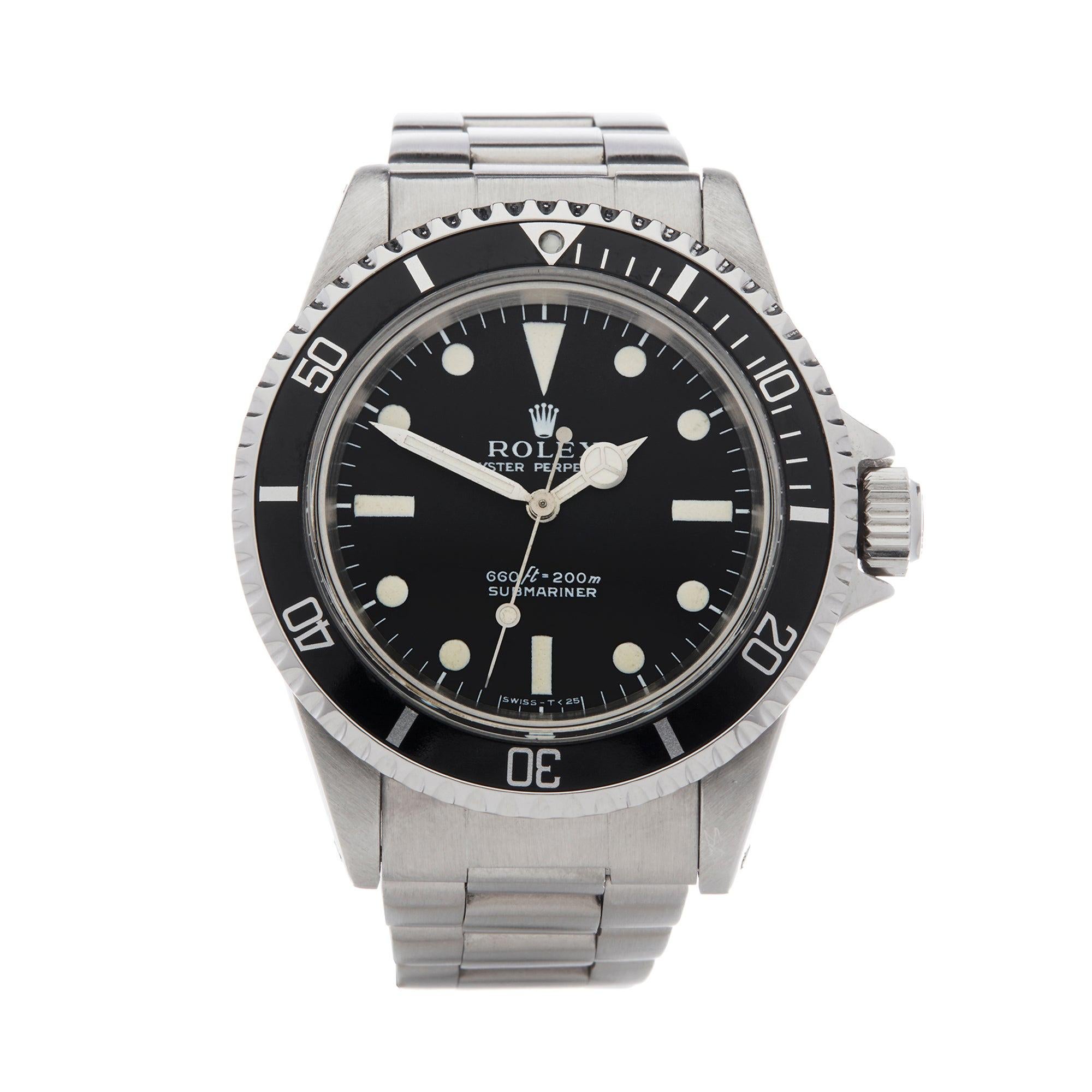 Rolex Submariner Non Date Stainless Steel Wristwatch