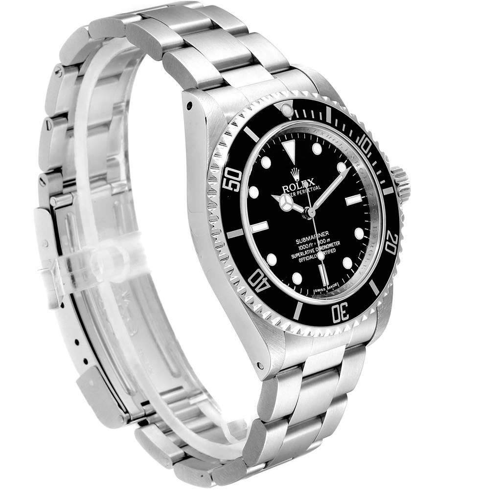 Rolex Submariner Non-Date Steel Men’s Watch 14060 Box Card In Excellent Condition For Sale In Atlanta, GA