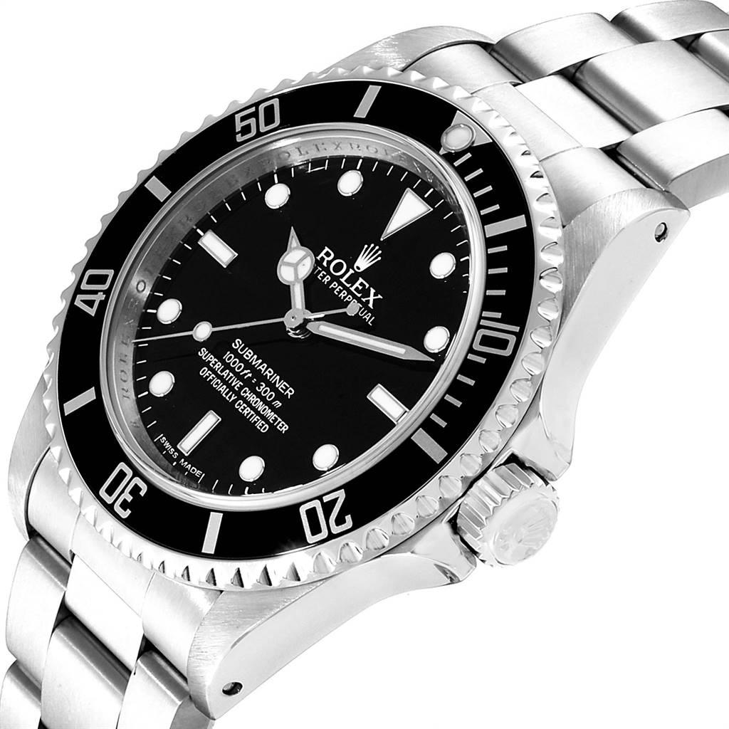 Rolex Submariner Non-Date Steel Men’s Watch 14060 Box Card For Sale 1