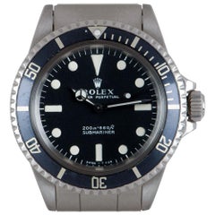 Rolex Submariner Non-Date Vintage Gents Acier inoxydable Cadran noir mat B&P 551