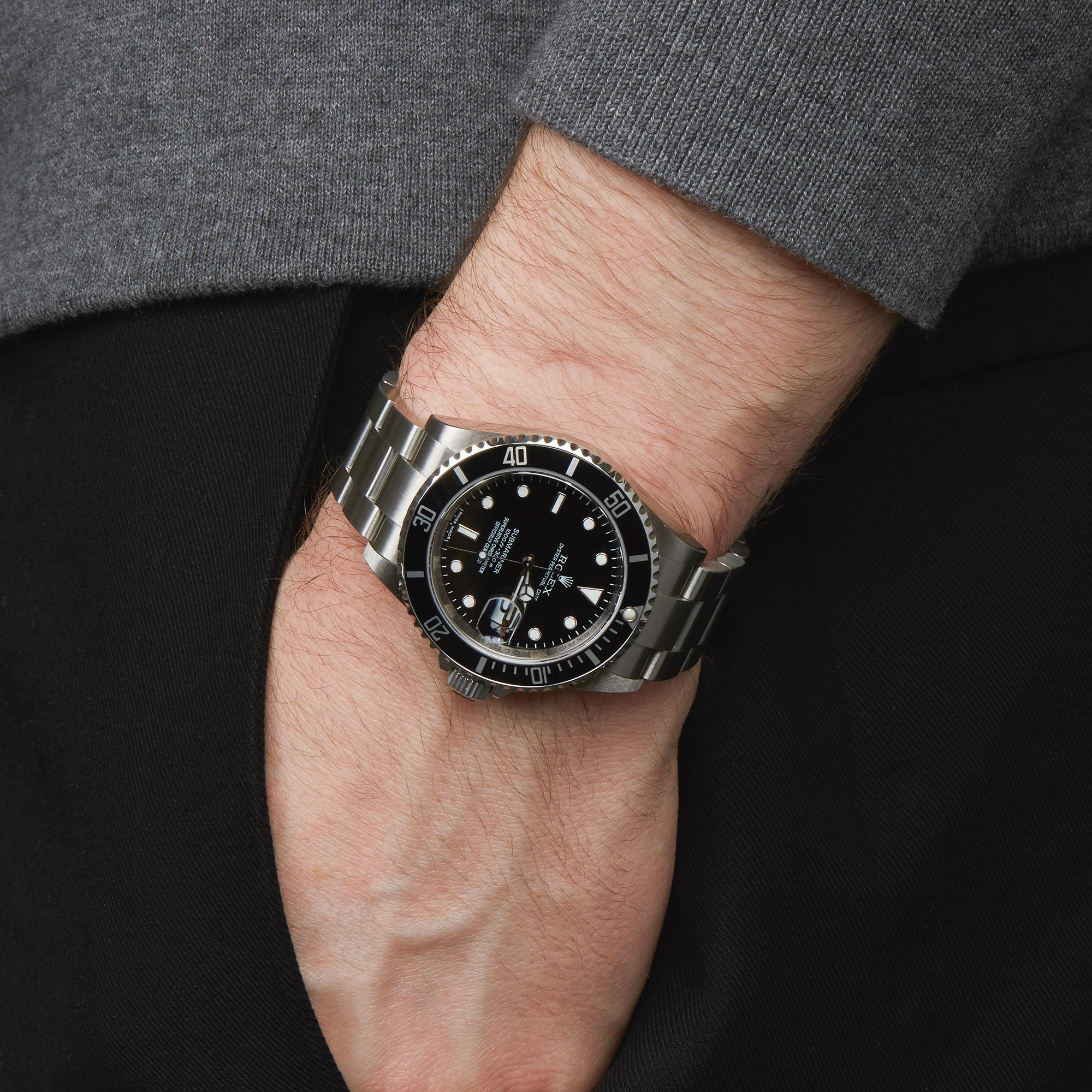 Rolex Submariner Nos Stainless Steel 16610 Wristwatch 3