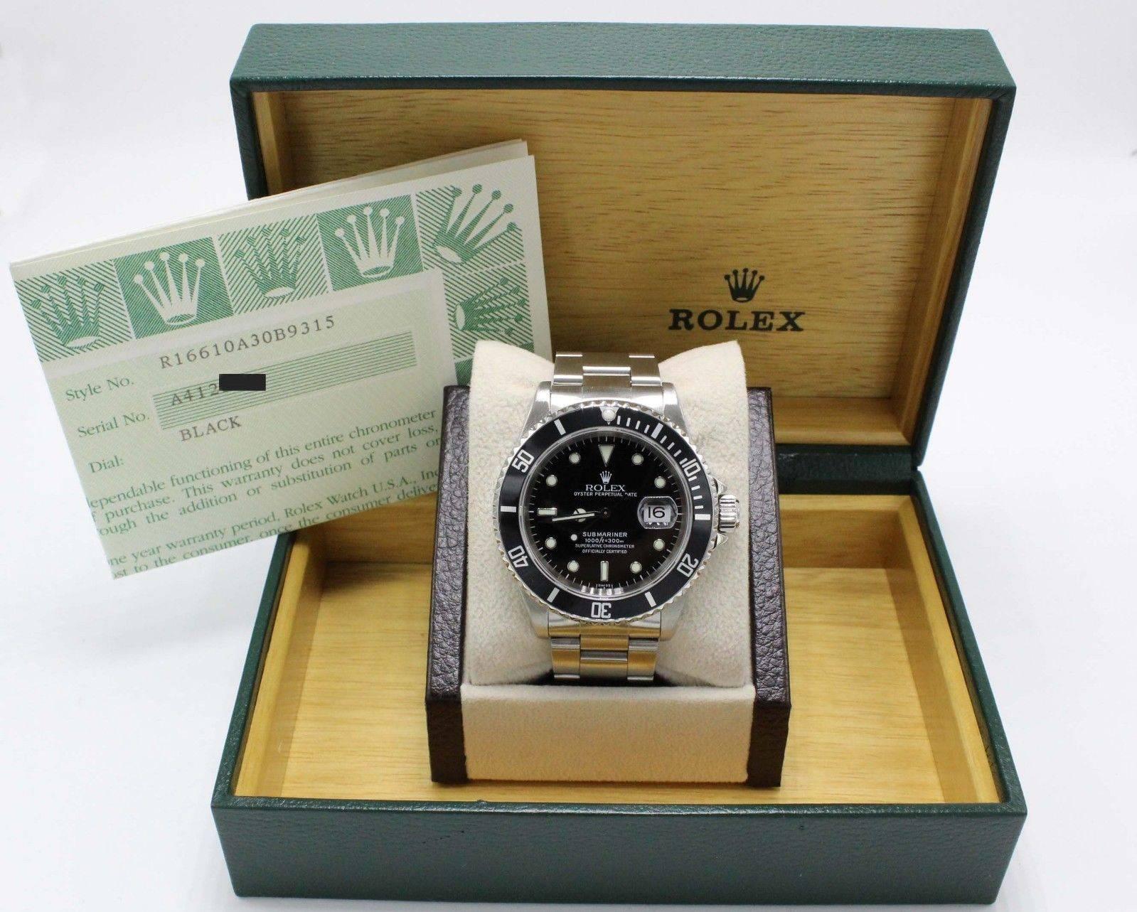 Rolex Submariner Oyster Date 16610 Black Dial Stainless Steel 2
