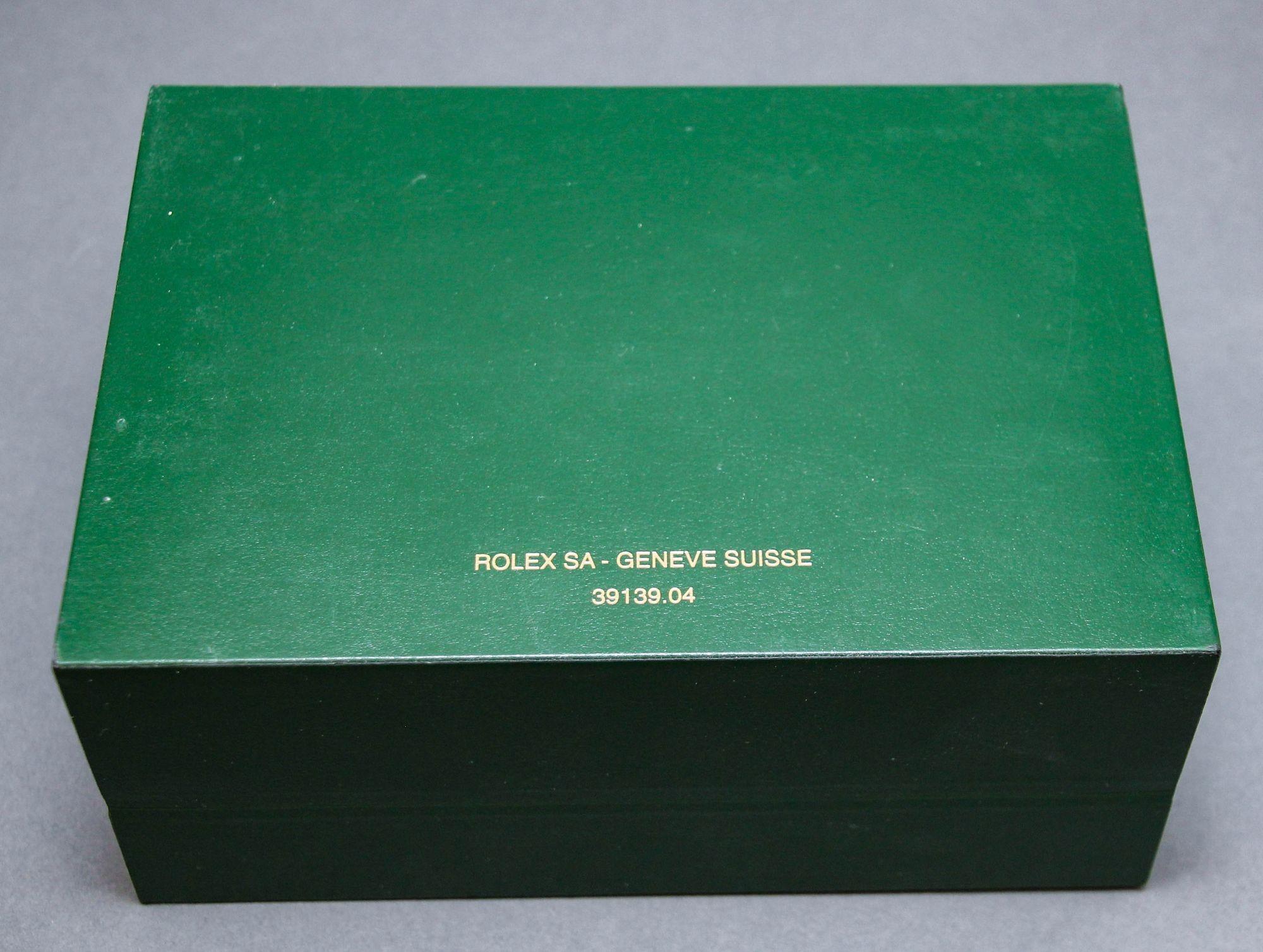 Rolex Submariner Austerngrüne Wave Uhrenschachtel (Leder) im Angebot
