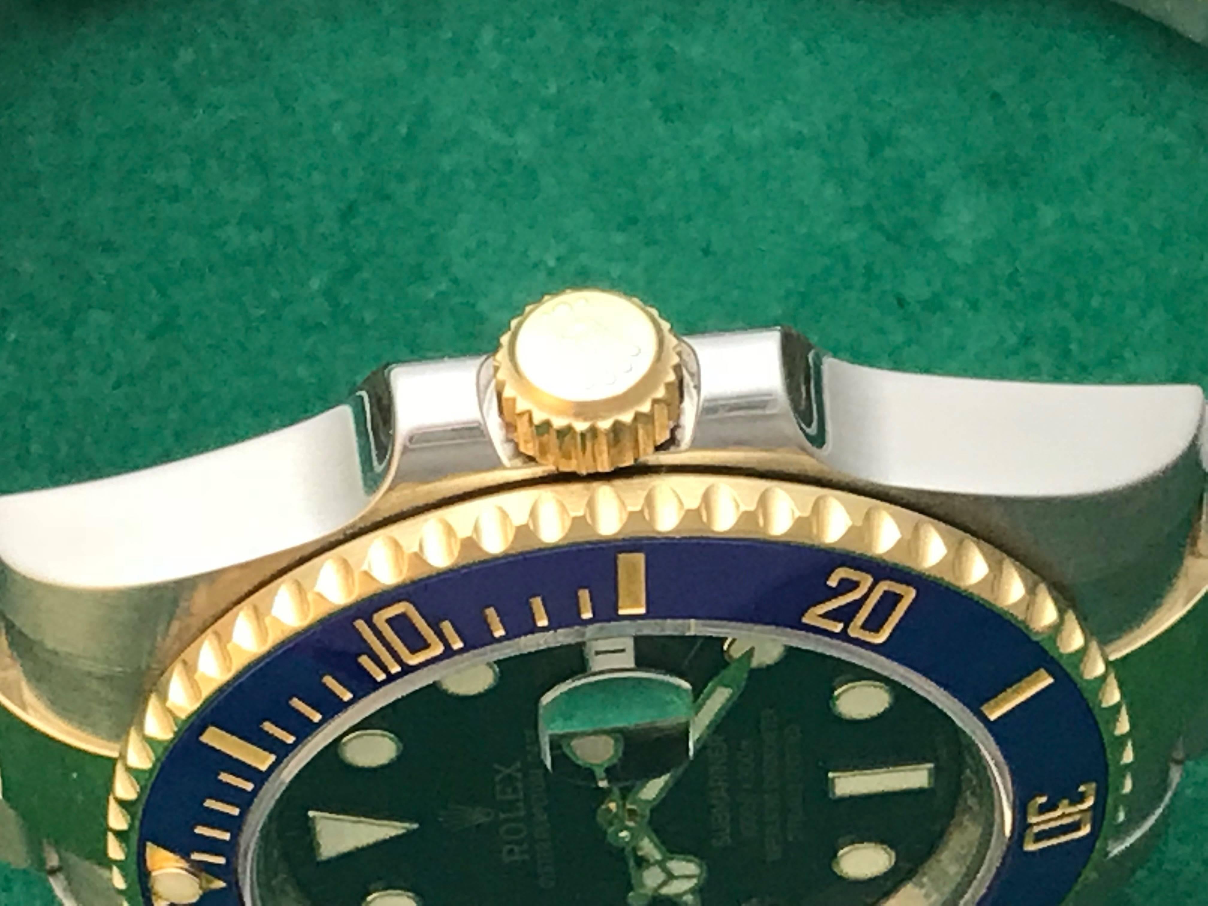 Rolex Submariner Oyster Perpetual Date Automatic Wristwatch Model 116613LB In New Condition In Dallas, TX