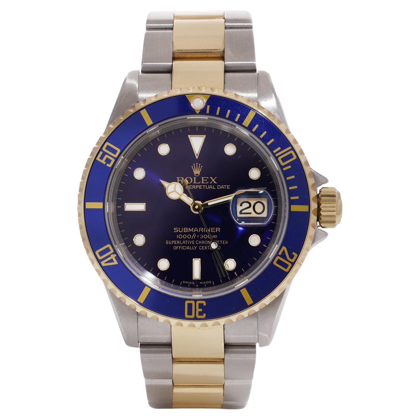 Rolex Submariner Oyster Perpetual Date Blue Dial, Ref. 16613