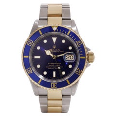 Used Rolex Submariner Oyster Perpetual Date Blue Dial, Ref. 16613 