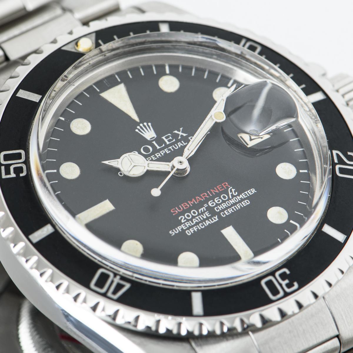 Rolex Submariner Rare Red Writing Meters First Mark I Dial 1680 For Sale 1