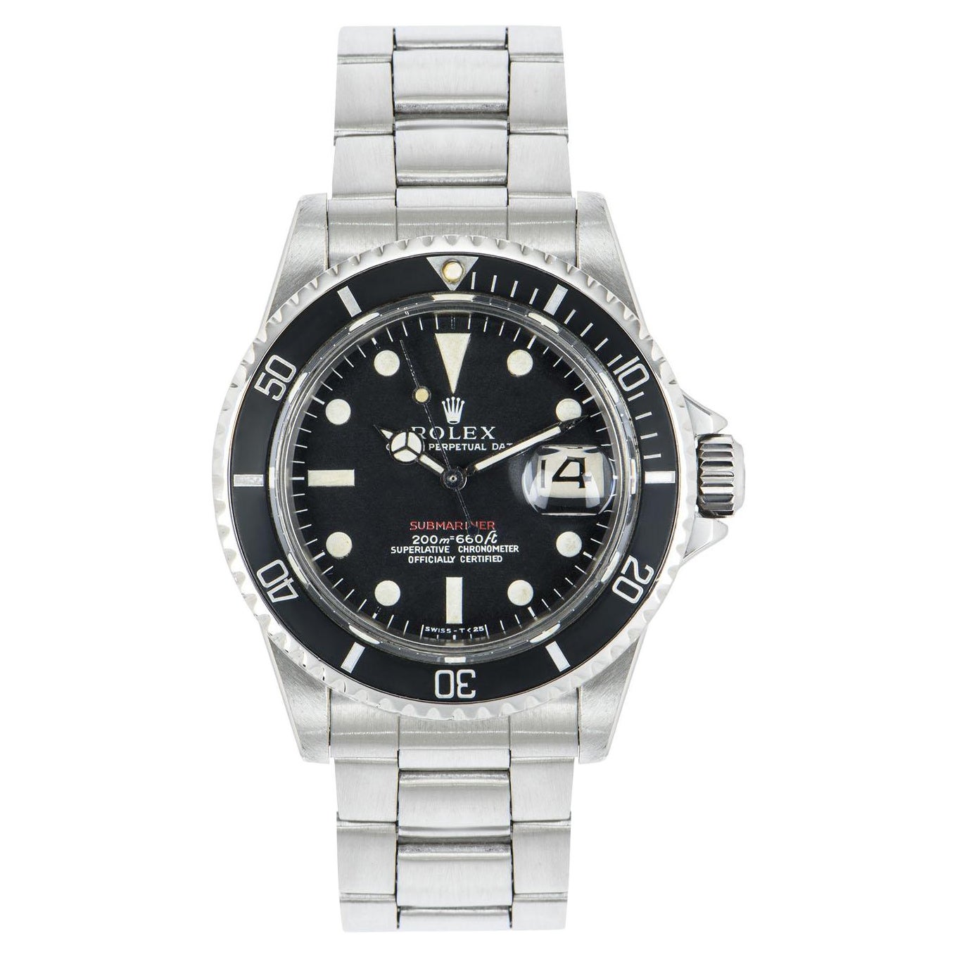 Rolex Submariner Rare Red Writing Meters First Mark I Dial 1680