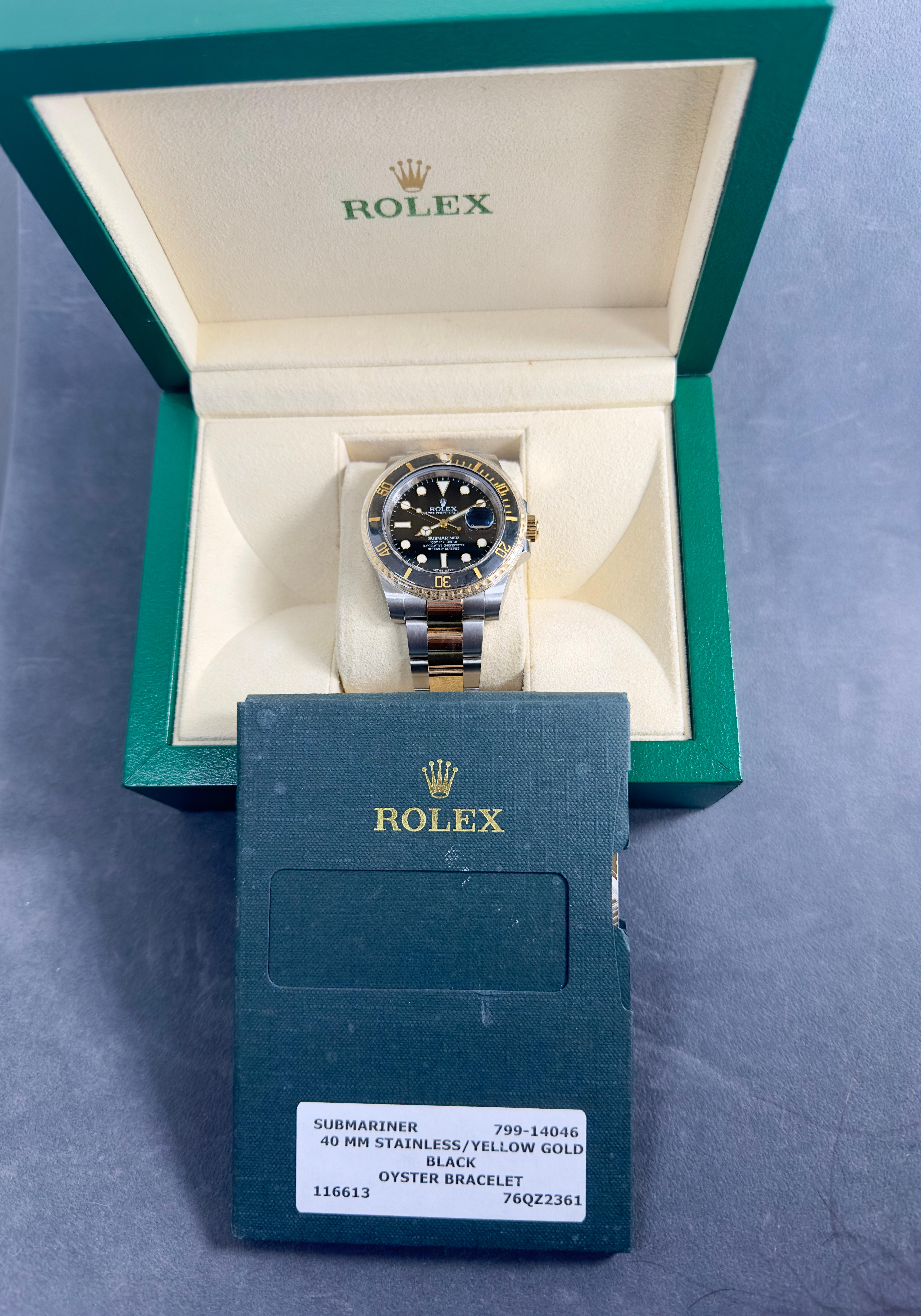 Rolex Submariner Ref 116613 Ceramic Bezel 18k Yellow Gold/Stainless Steel Watch 4