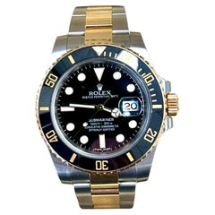 Rolex Submariner Ref 116613 Uhr aus 18 Karat Gelbgold/Edelstahl mit Keramik-Lünette