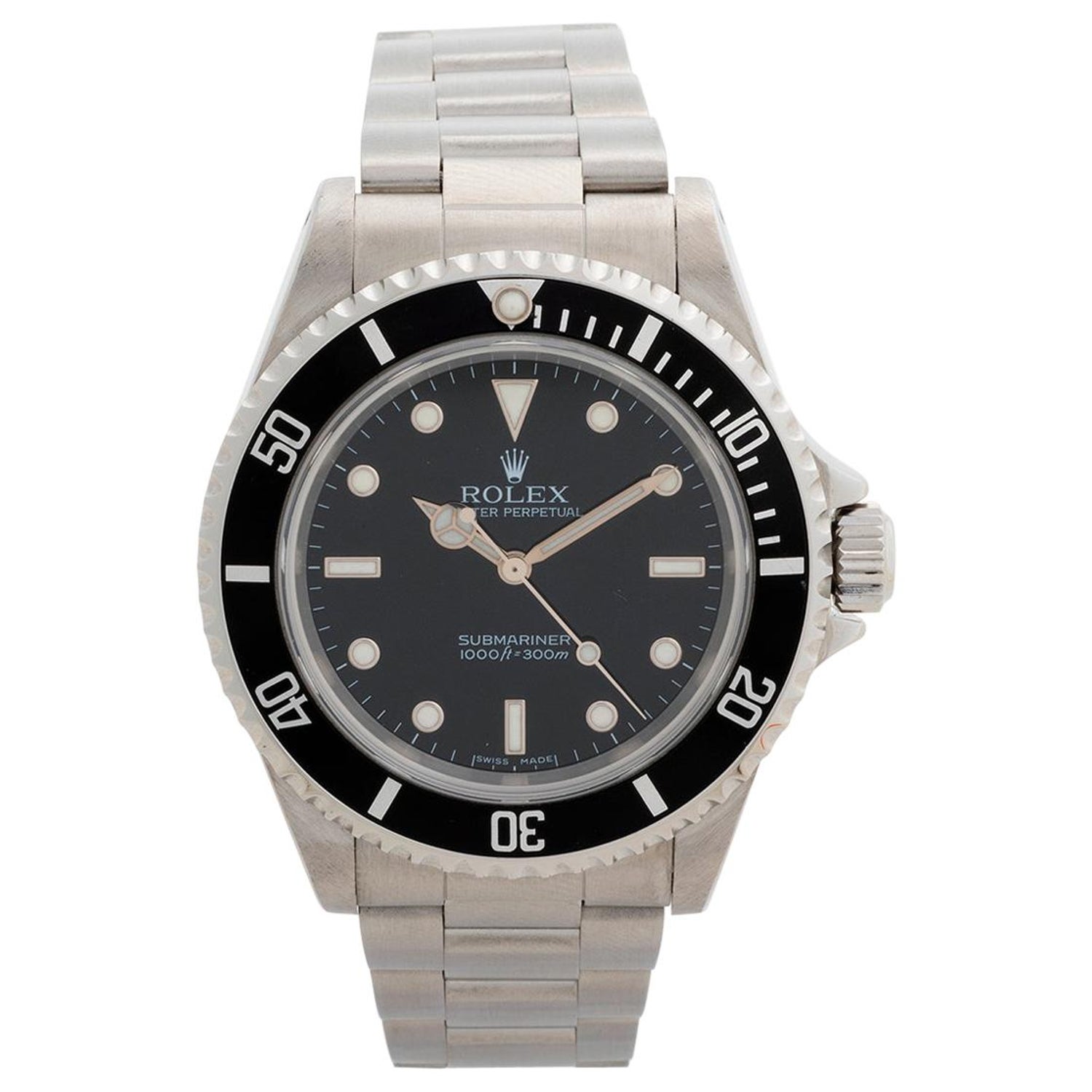 Rolex Submariner Ref 14060M aka 'Submariner No Date', Complete Set,  Outstanding at 1stDibs