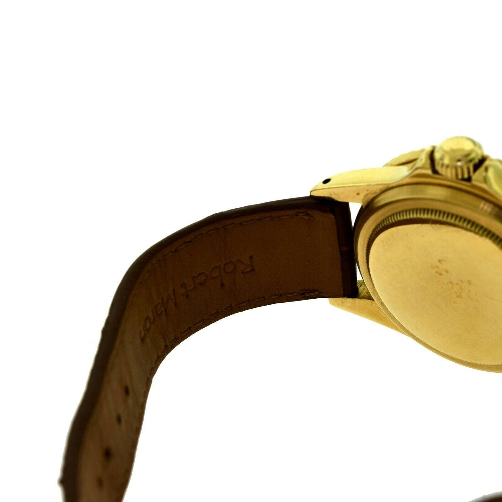 Rolex Submariner Ref. 1680 18 Karat Gold Original Tropical Dial Watch 'R-23' In Good Condition In Miami, FL